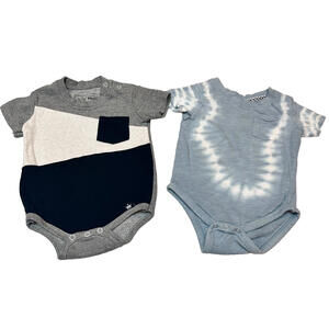 Littlest Prince & Sovereign Code LA Bodysuit Baby Boy Size 9M Bundle of2 Tie Dye